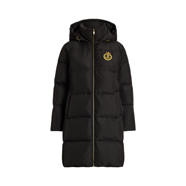 Doudoune à capuche avec écusson Lauren Petite en 1