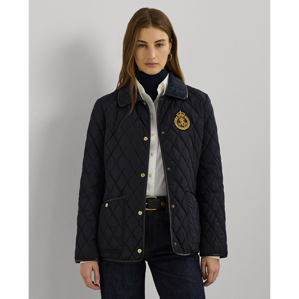 Ralph lauren petite quilted coat best sale