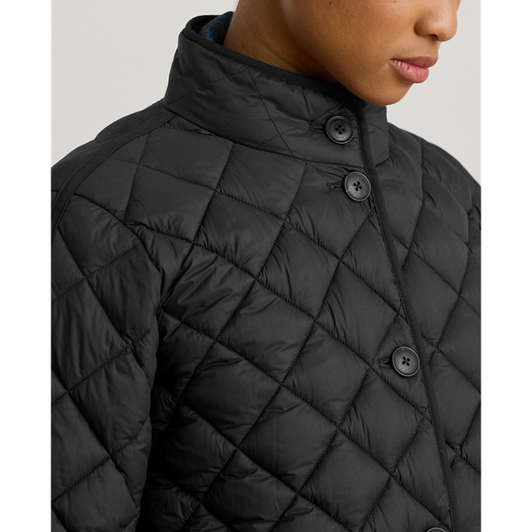 Diamond-Quilted Mockneck Jacket - thumbnail 6