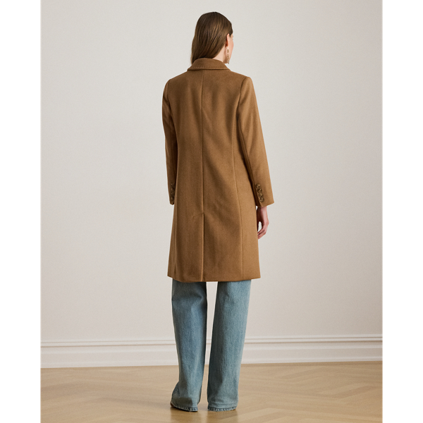 Double-Breasted Wool-Blend Coat