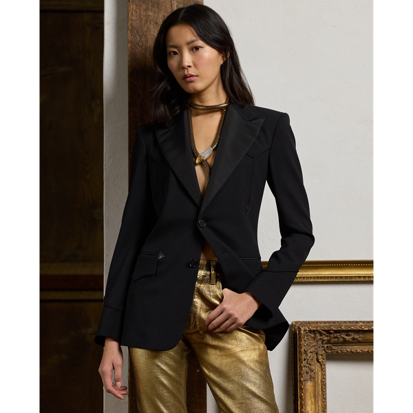 Walker Wool Crepe Tuxedo Jacket