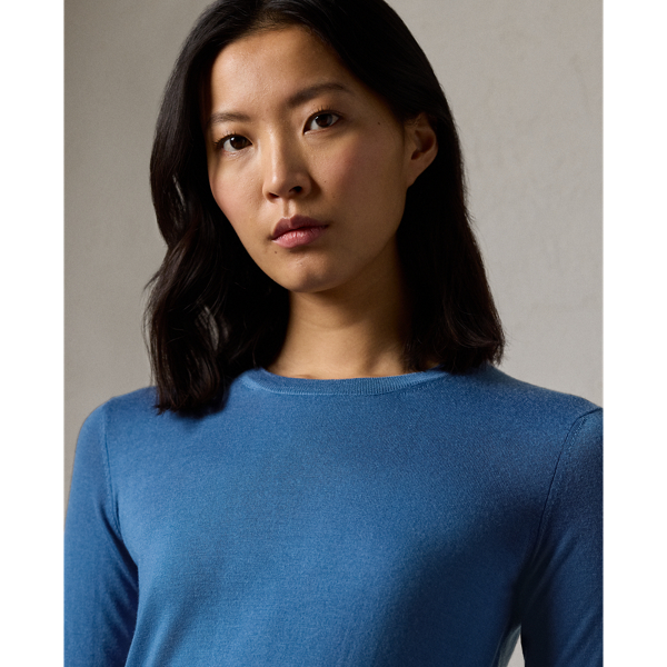 Rundhalspullover aus Kaschmir Ralph Lauren Collection in Antik-Blau 6