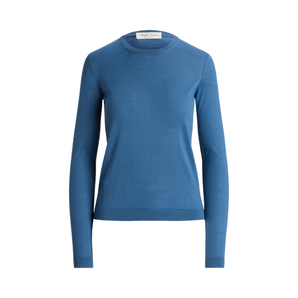 Rundhalspullover aus Kaschmir Ralph Lauren Collection in Antik-Blau 2