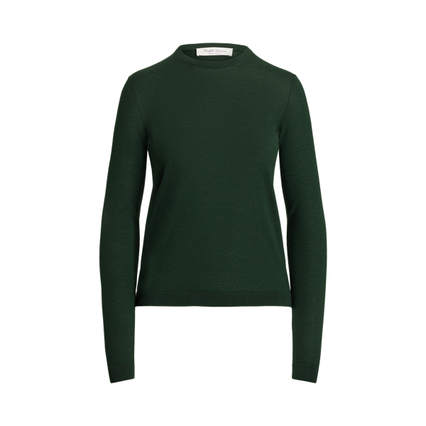 ★★POLO RALPH LAUREN★★ Cotton Crewneck Sweater Green MNPO Big Fit Cotton Crewneck Sweater | Ralph Lauren