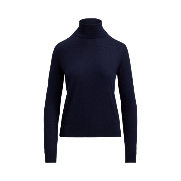 Icon Navy Cashmere Roll Neck Jumper Ralph Lauren Collection 2