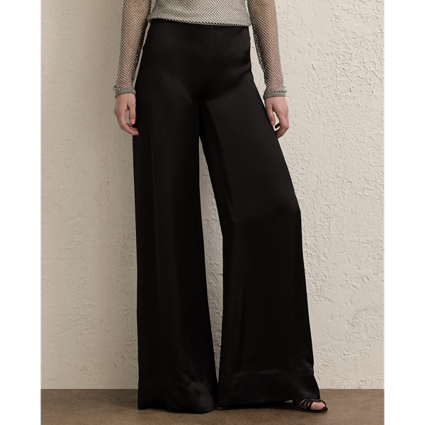 【送料&関税込】Ralph Lauren Daria Full Length Pants Daria Washed Satin Wide-Leg Pant