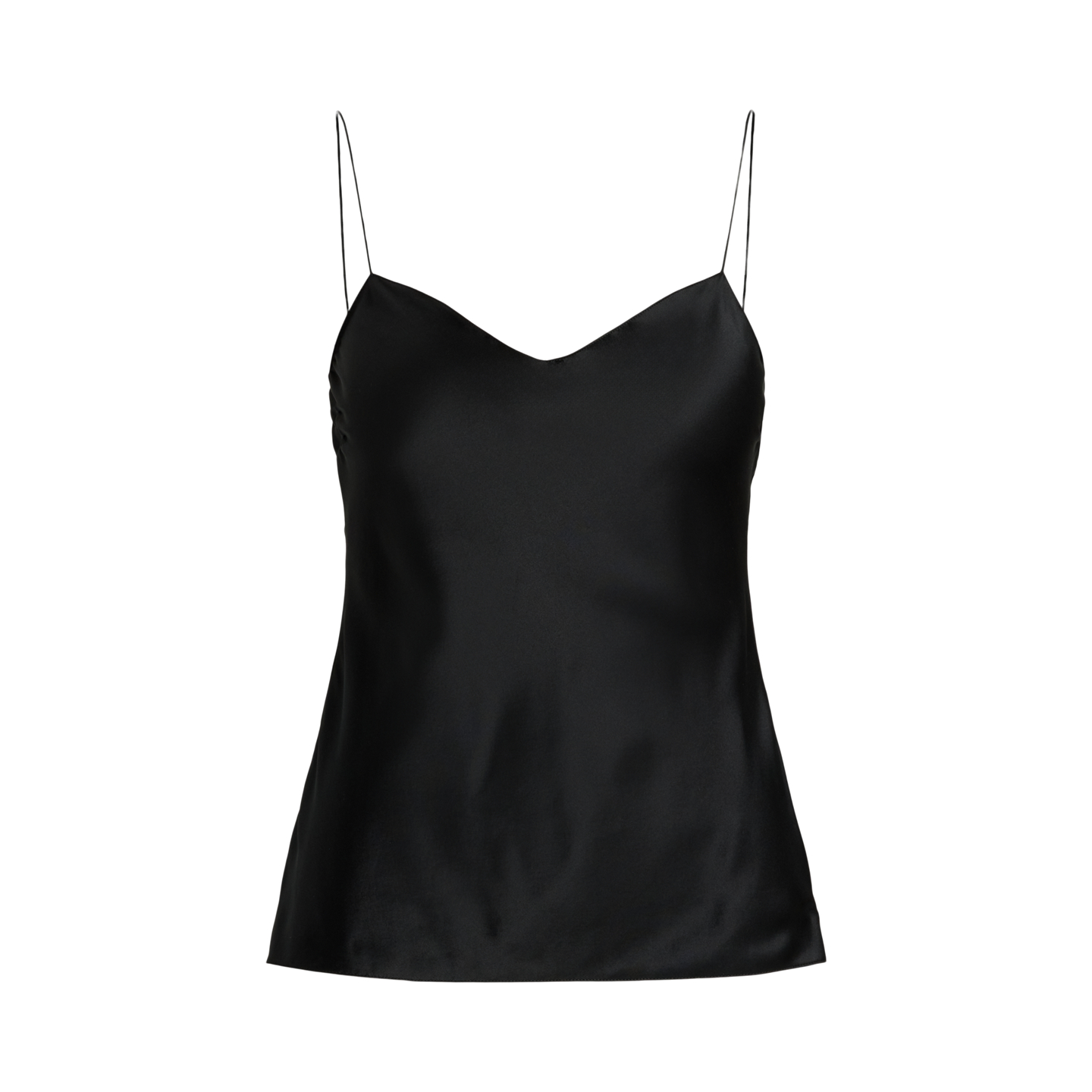 Женский топ Ralph Lauren Annelia Washed Silk Charmeuse Camisole, цвет: Чёрный — фото 5
