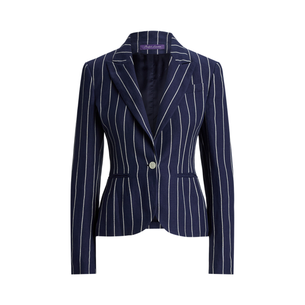 Aaiden Striped Linen-Cotton Jacket Ralph Lauren Collection 1
