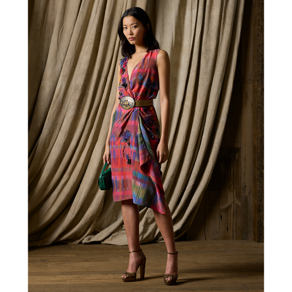 Cleary Embellished Print Cocktail Dress