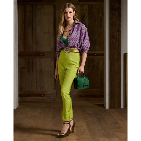 Ramona Silk-Blend Shantung Pant