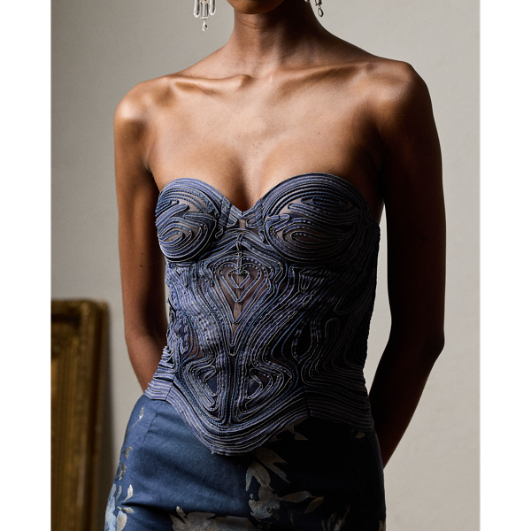 AMERI INDIA EMBROIDERY BUSTIER Ameri INDIA EMBROIDERY BUSTIER