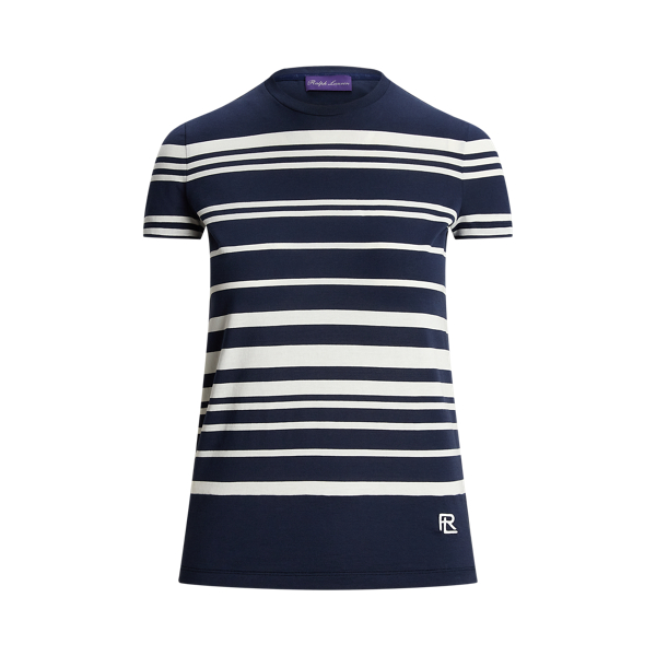 T-shirt en jersey &agrave; rayures vari&eacute;es
