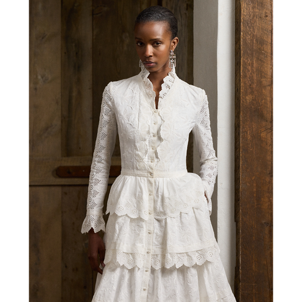 Ralph lauren embroidered dress hotsell