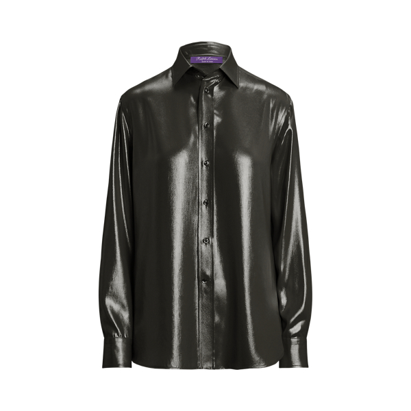 Adrien ruimvallend overhemd met folie Ralph Lauren Collection in 1