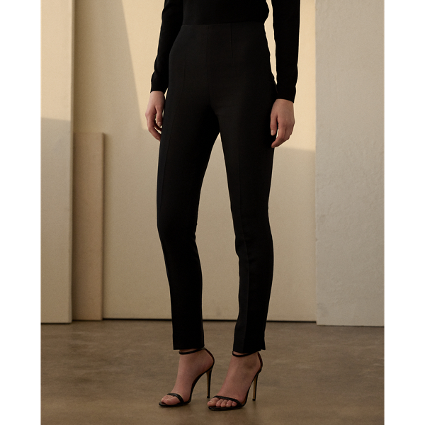 Black Bobbie Wool-Blend Pant Ralph Lauren Collection 4