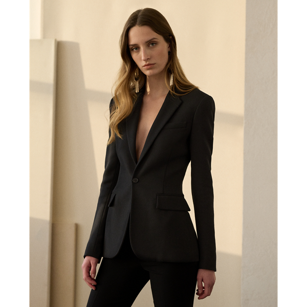 Black Safia Wool-Blend Jacket Ralph Lauren Collection 1