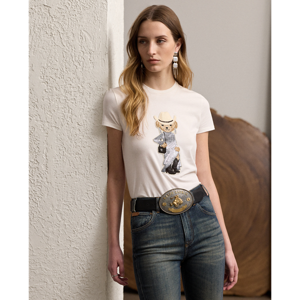 Ralph lauren logo t shirt women's best sale