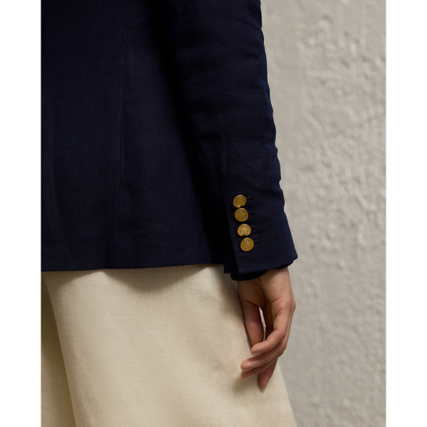 RALPH LAUREN 米国製 ナバホ リネンシルク ネイティブジャケット麻絹
