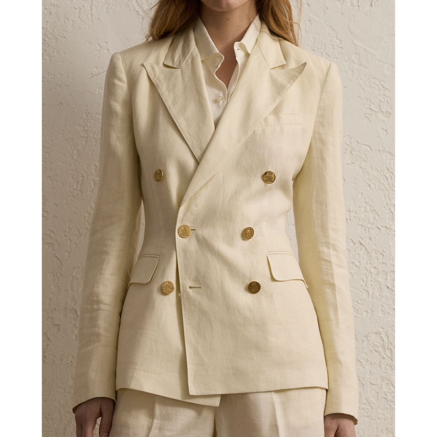 Женская куртка Ralph Lauren Camden Linen, цвет: Кремовый — фото 3