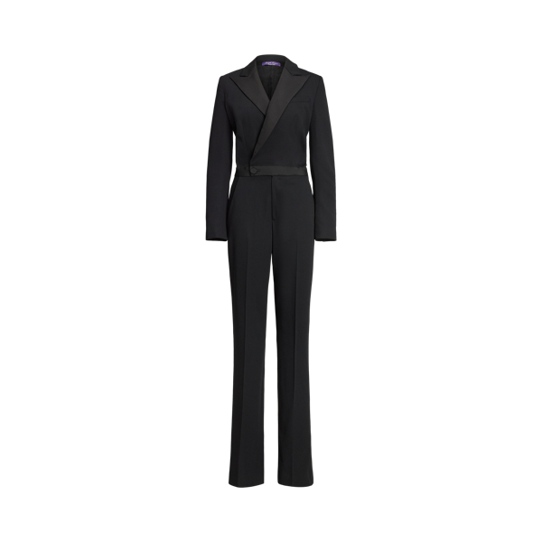 Tenney Wool Trench Tuxedo Jumpsuit Ralph Lauren Collection 1