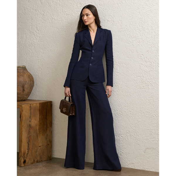 Lux Navy Kensley Linen Jacket Ralph Lauren Collection 4