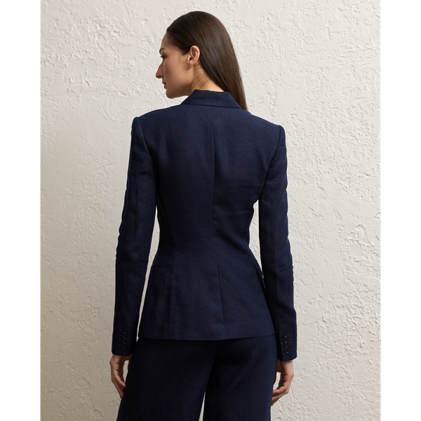 Lux Navy Kensley Linen Jacket Ralph Lauren Collection 5