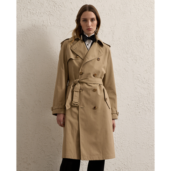 Icon Tan Niles Cotton Twill Trench Coat Ralph Lauren Collection 1