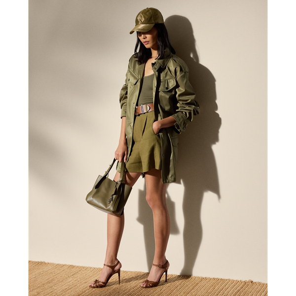 Moss Leinenshorts Tracy mit Falten Ralph Lauren Collection 1