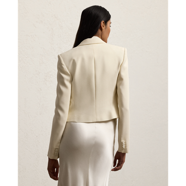 Smokingjacke Spencer aus Wollkrepp Ralph Lauren Collection in Lux-Creme 5