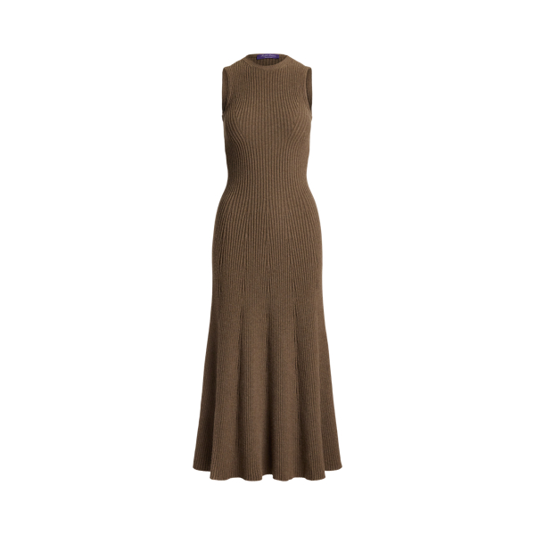 Vestido de malha de mistura de caxemira