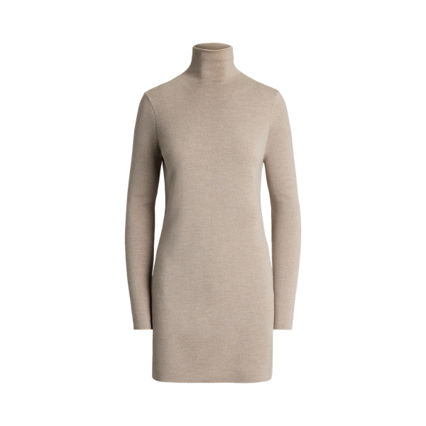 Merino Wool Mockneck Tunic Jumper