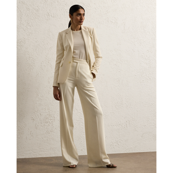 Lux Cream Dean Wool Gabardine Pant Ralph Lauren Collection 1