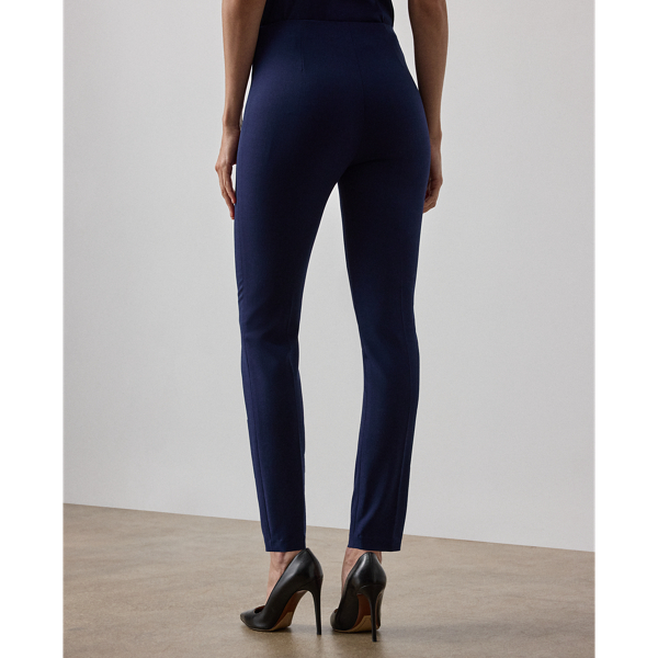 Navy Annie Wool Crepe Trouser Ralph Lauren Collection 5