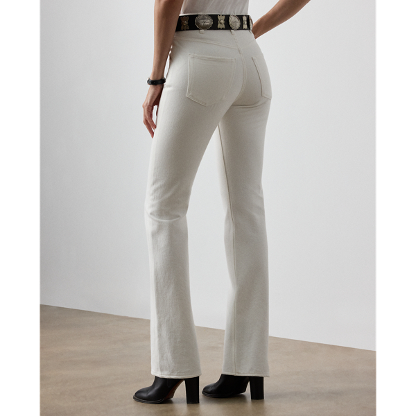 Jean bootcut d&eacute;contract&eacute; Kaida Ralph Lauren Collection en Blanc &eacute;l&eacute;gant 6