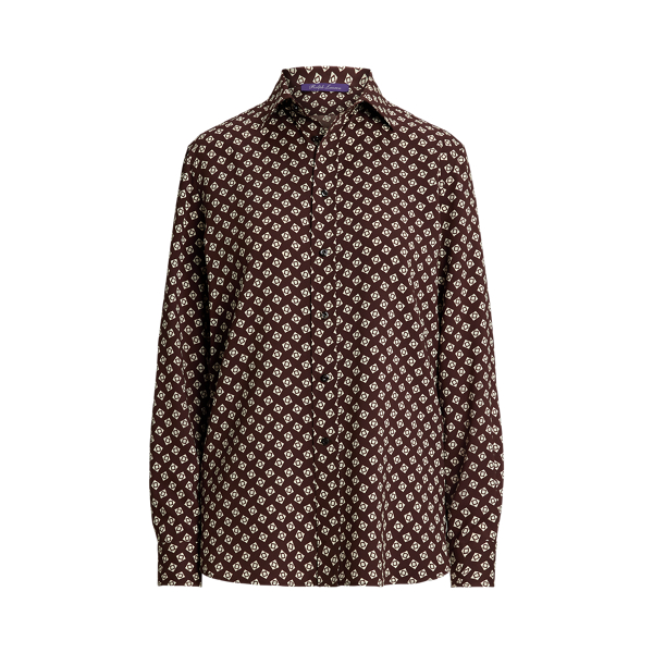 Adrien Relaxed Fit Print Cady Shirt