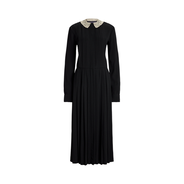Whitley Satin-Back-Crepe Day Dress