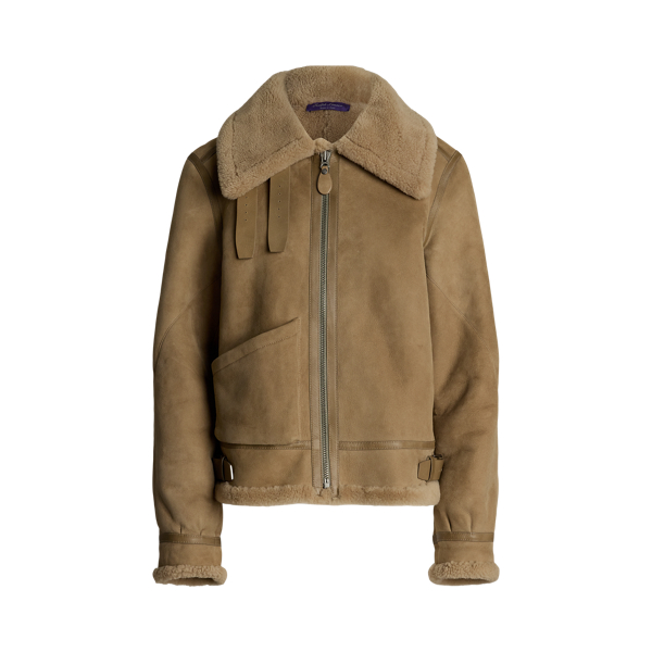 Ralph lauren shearling jacket women's store