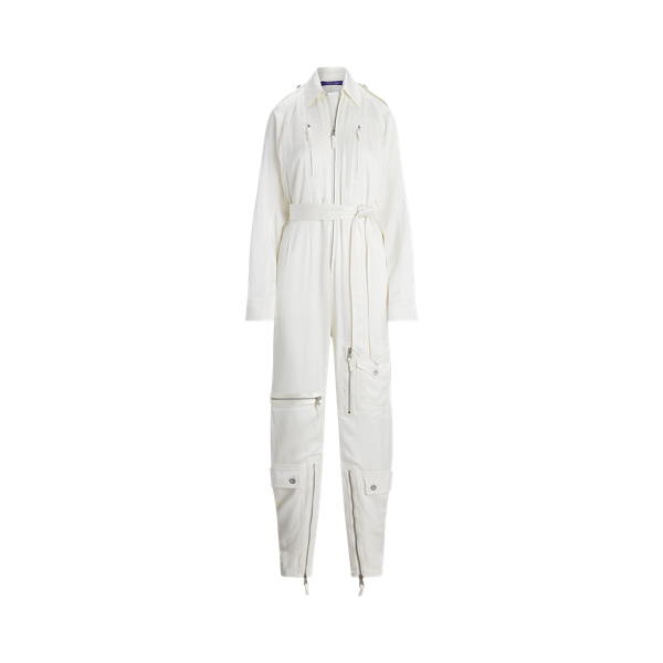 Eve Crepe-Back-Satin Jumpsuit