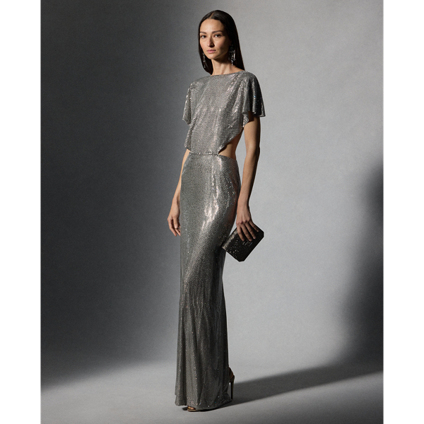 Women s Silver Evening Dresses Jumpsuits Ralph Lauren