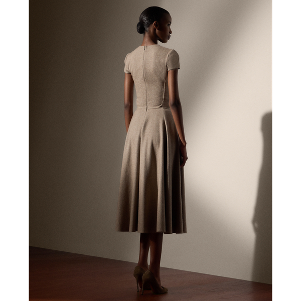 Margaret Herringbone Jersey Day Dress for Women Ralph Lauren UK
