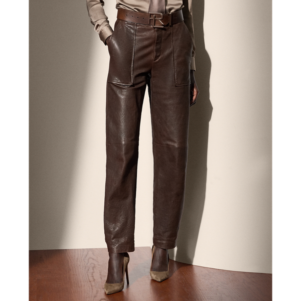 Betty Distressed Lambskin Pant