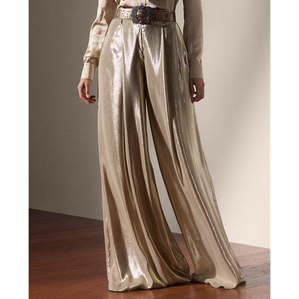 Franncis Striped Metallic Chiffon Pant