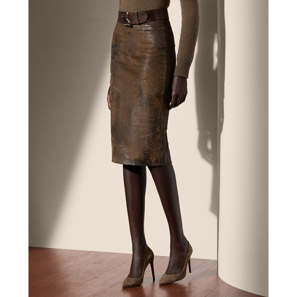 Women s Gold Designer Skirts Ralph Lauren
