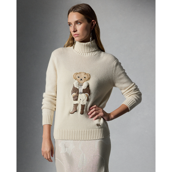 Rancher Polo Bear Cashmere Turtleneck