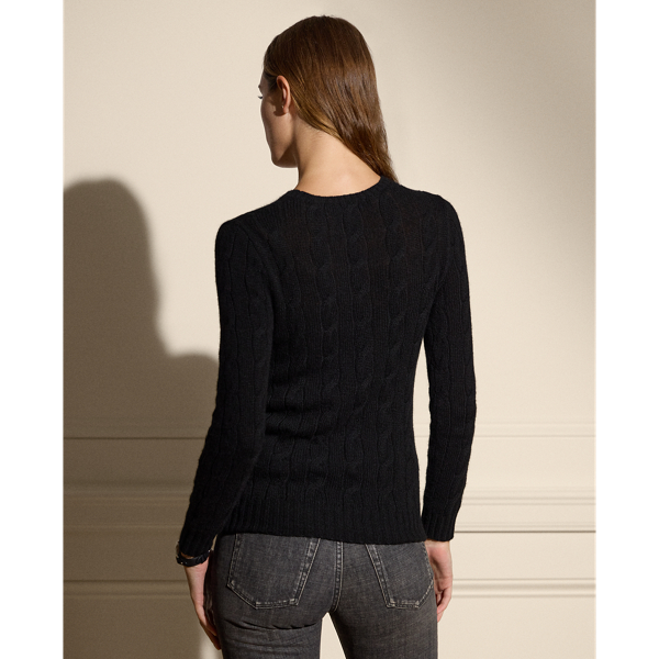 Lauren Ralph Lauren Womens Black Kolicia Cashmere Pullover shops Sweater Size S $265