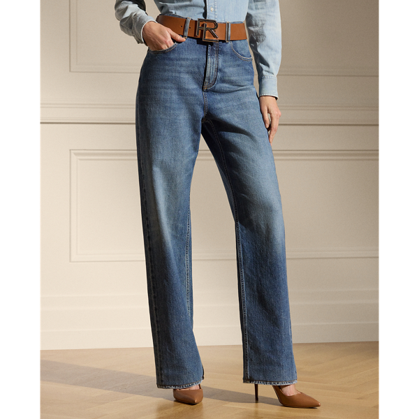 【Ralph Lauren】HIGH-RISE WIDE-LEG ジーンズ デニム *送/関込* Wide-Leg Jean