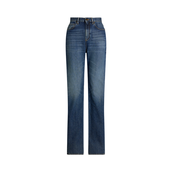 Ralph Lauren High-Rise Belted Utility Style shops Straight Leg Jeans