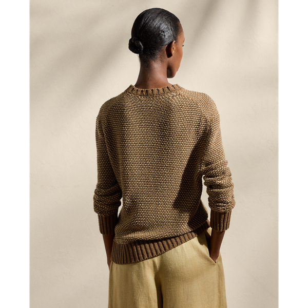 Silk Birdseye Crewneck Jumper