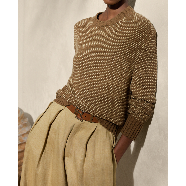 Silk Birdseye Crewneck Jumper