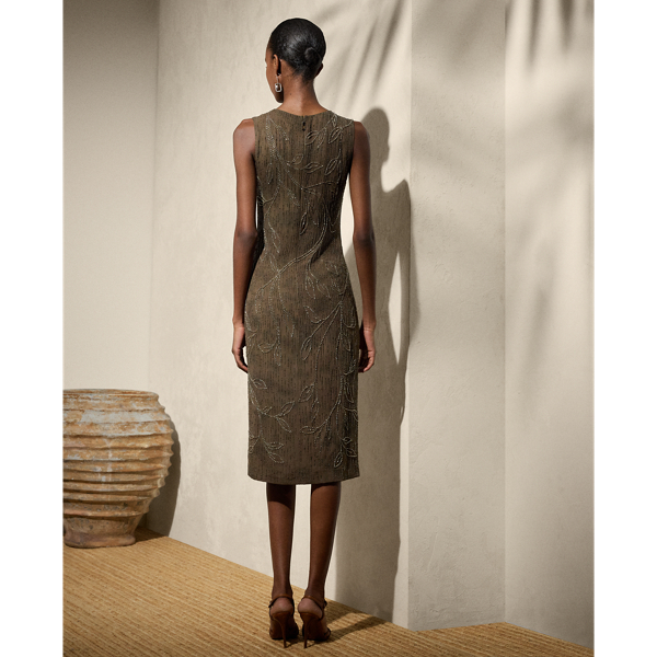 Carroll Embellished Silk Cocktail Dress